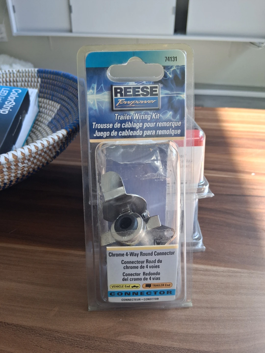 REESE Towpower Chrome 4-Way Round Connector