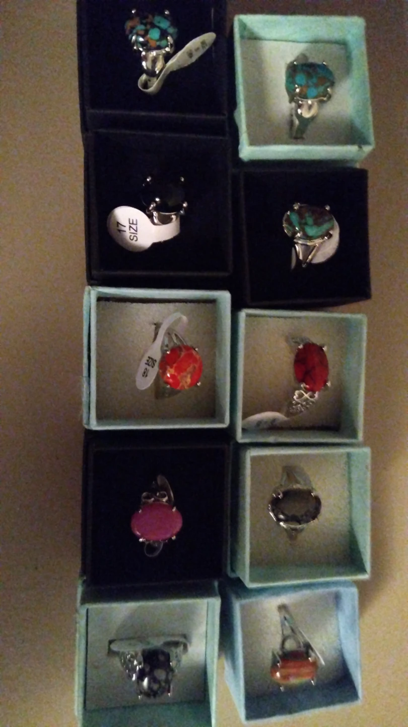 Assorted Fashion Rings with Display Boxes