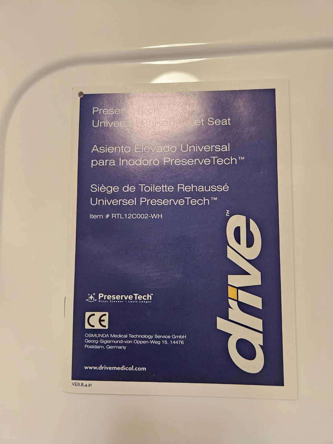 Drive Medical Universal Raised Toilet Seat