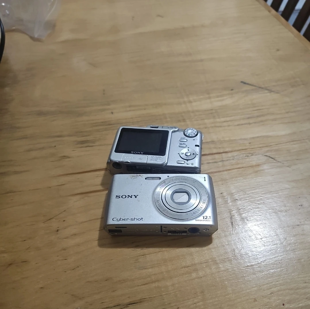 Two Sony Cyber-shot Digital Cameras 12.1 and 7.2 mg-pixel