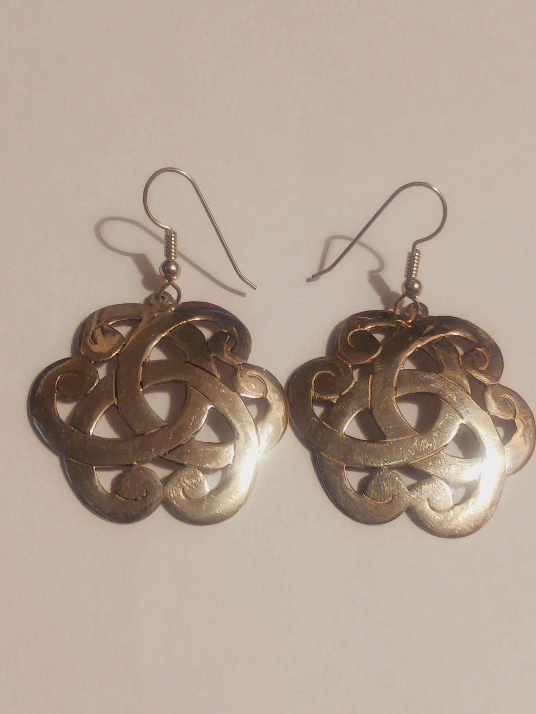 Sterling Silver 925 Endless Knot Celtic Knot Earrings