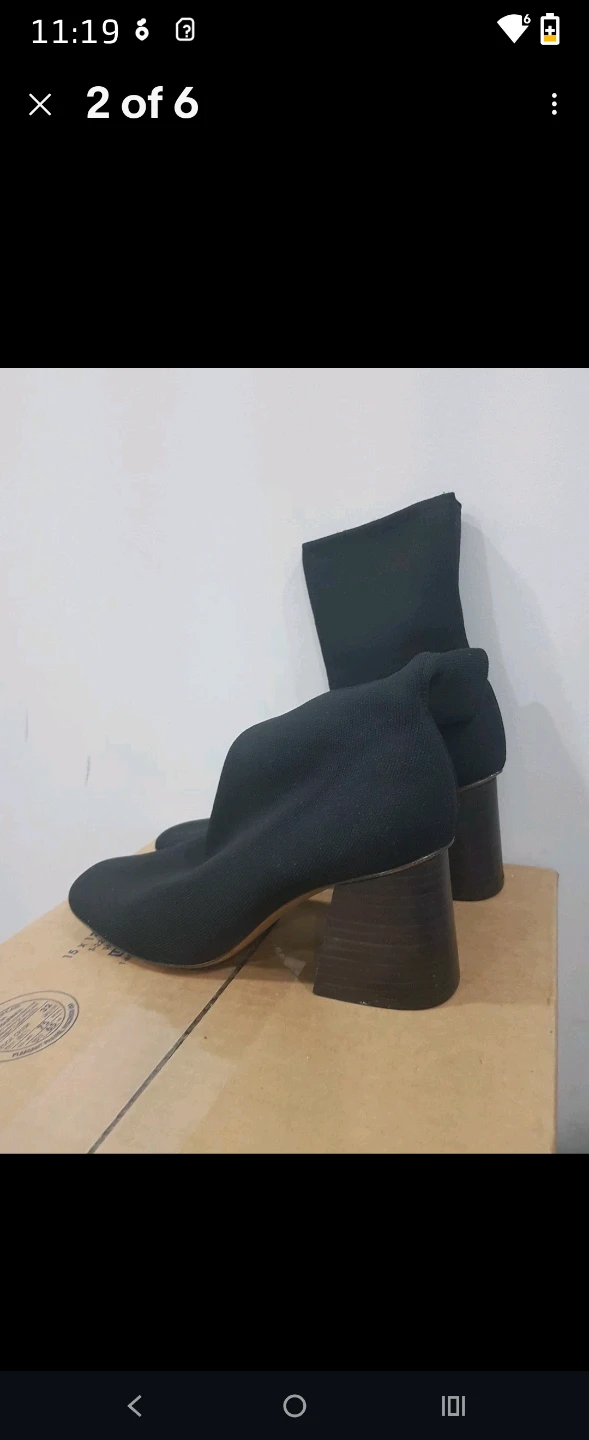 Celine black knit sock boots - photo 2