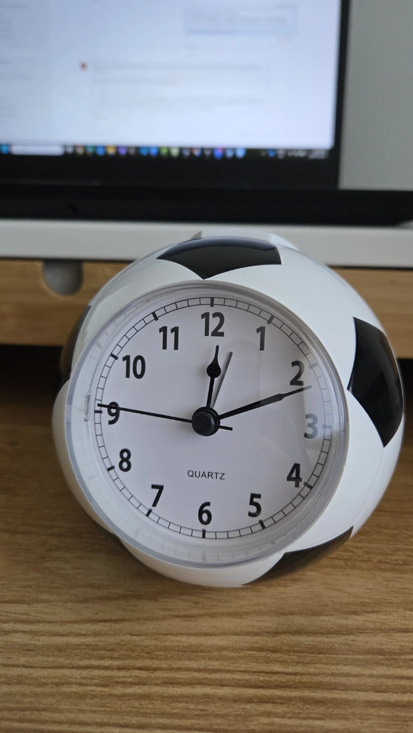 Desk Soccer Ball Alarm Clock  *new