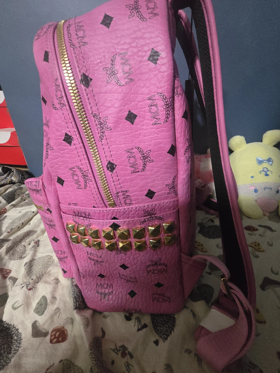 MCM Stark Backpack in Pink - photo 4