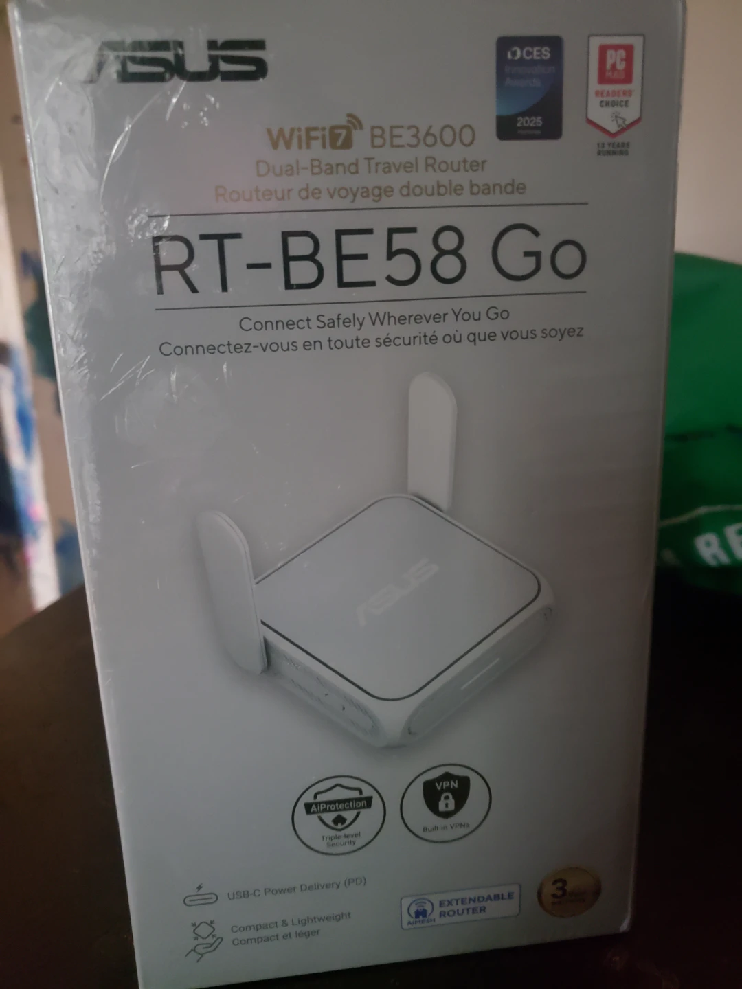 ASUS RT-BE58 Go WiFi 7 Travel Router