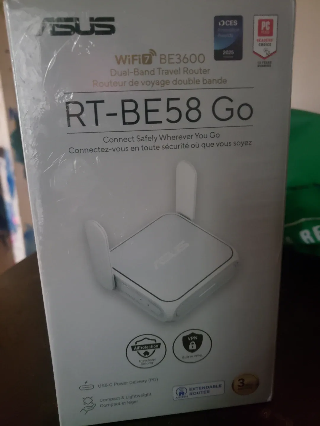 ASUS RT-BE58 Go WiFi 7 Travel Router