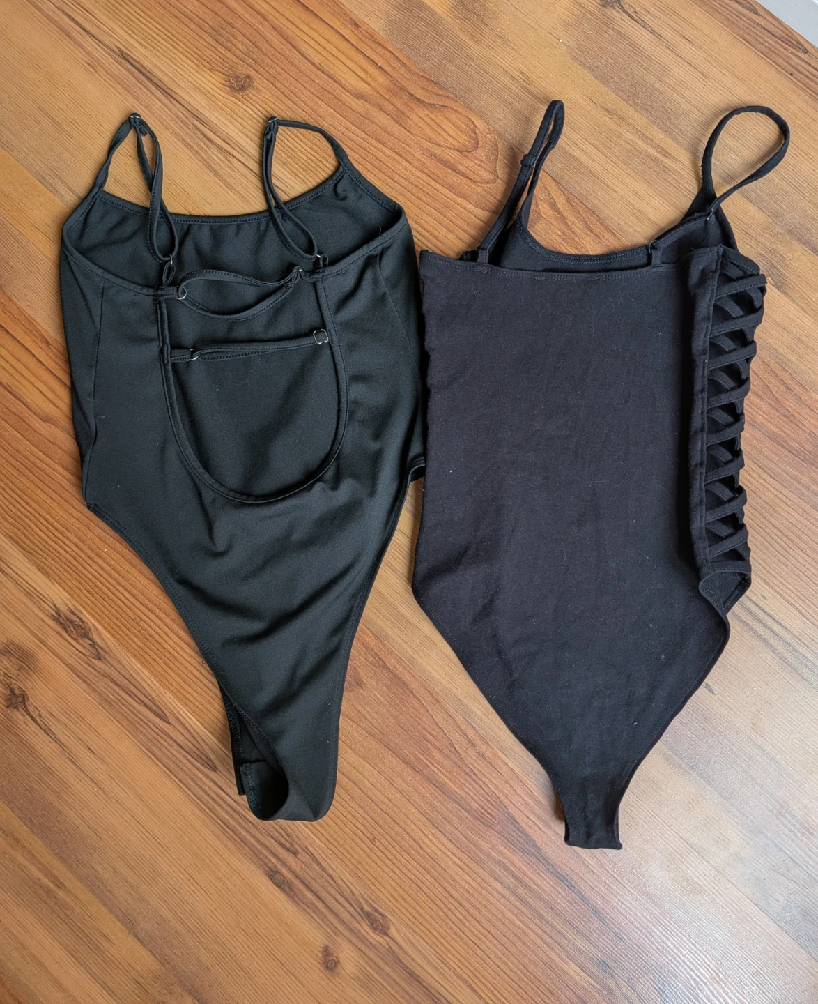 🏈Set of 2 Forever 21 Black Bodysuits - Small - photo 2