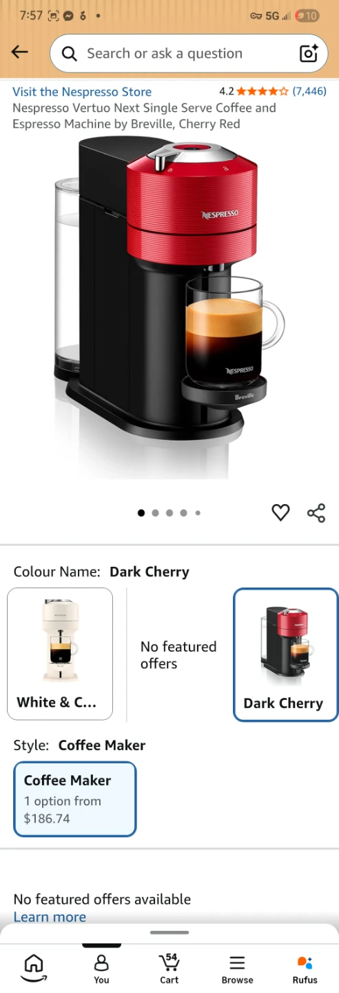 Nespresso Vertuo Next Coffee Machine and Accessories ☕️ - photo 2