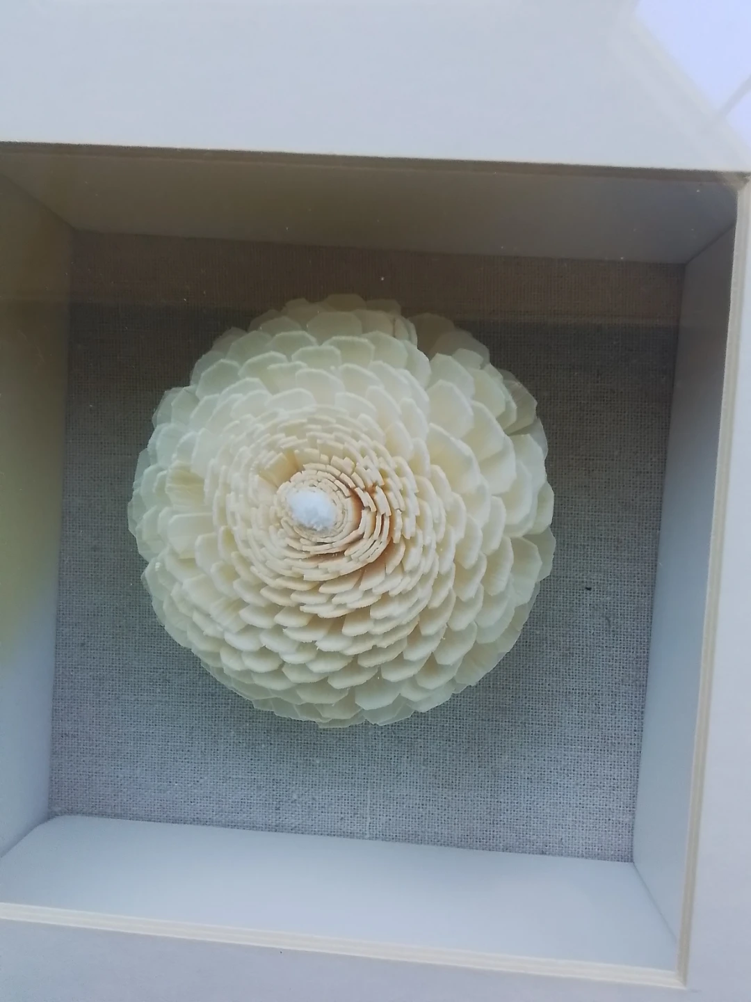 19" 3D Sola Wood Floral Shadow Box Wall Art - photo 2