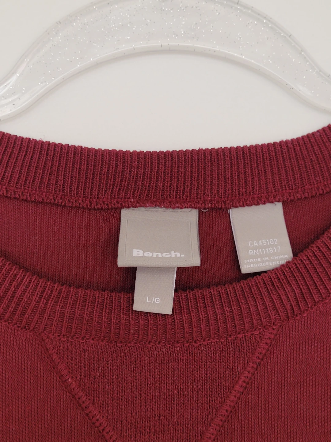 Men's Bench Sweater - Burgundy - photo 2