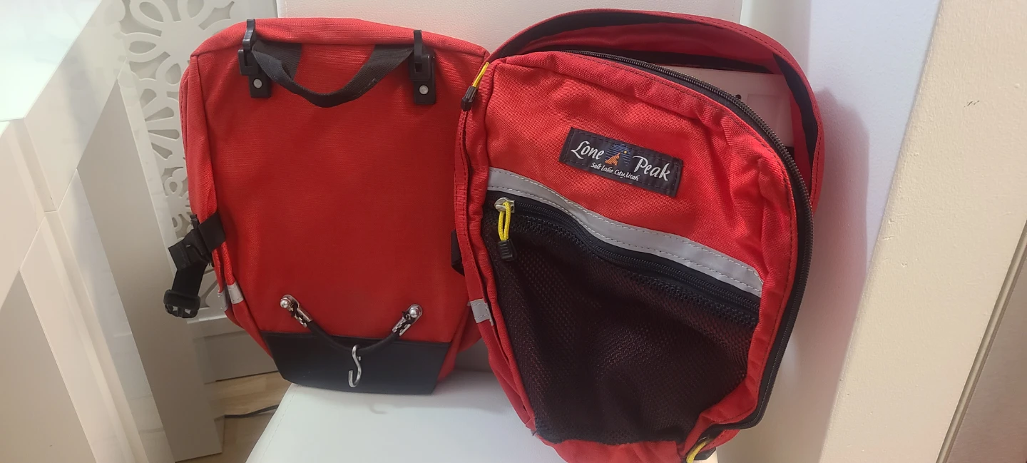 Lone Peak Red Bike Panniers - photo 4