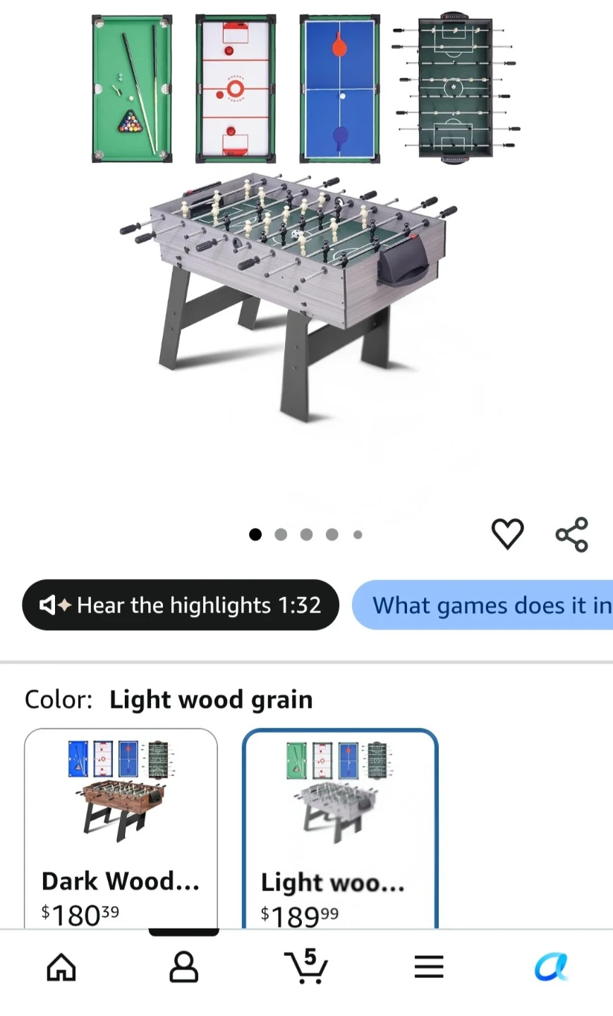 4-in-1 Multi-Game Table - photo 5