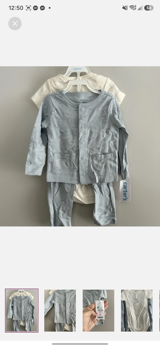 Carter's 3-Piece Baby Outfit Set - 12 Months