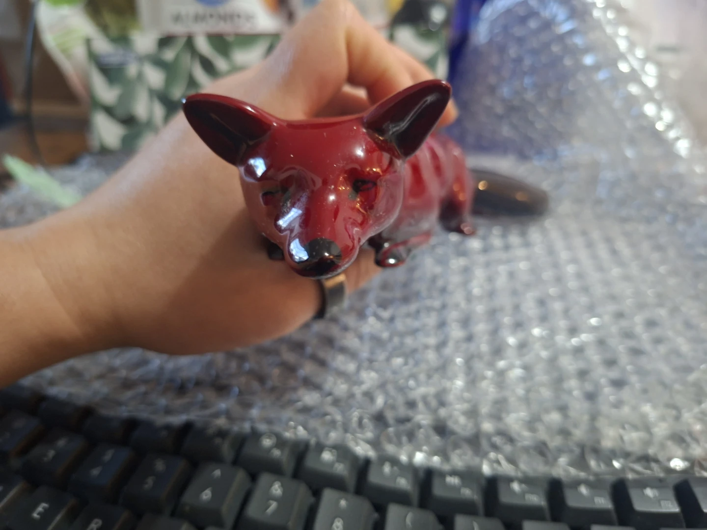 Royal Doulton Flambe Stalking Fox Figure (Red & Black) - photo 5