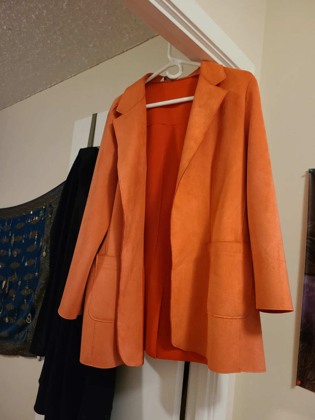 Tanjay Plus salmon colored Suede-Look Blazer - photo 3