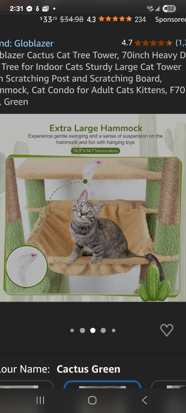 XXLarge Cat Tree 70in Brand new - photo 4