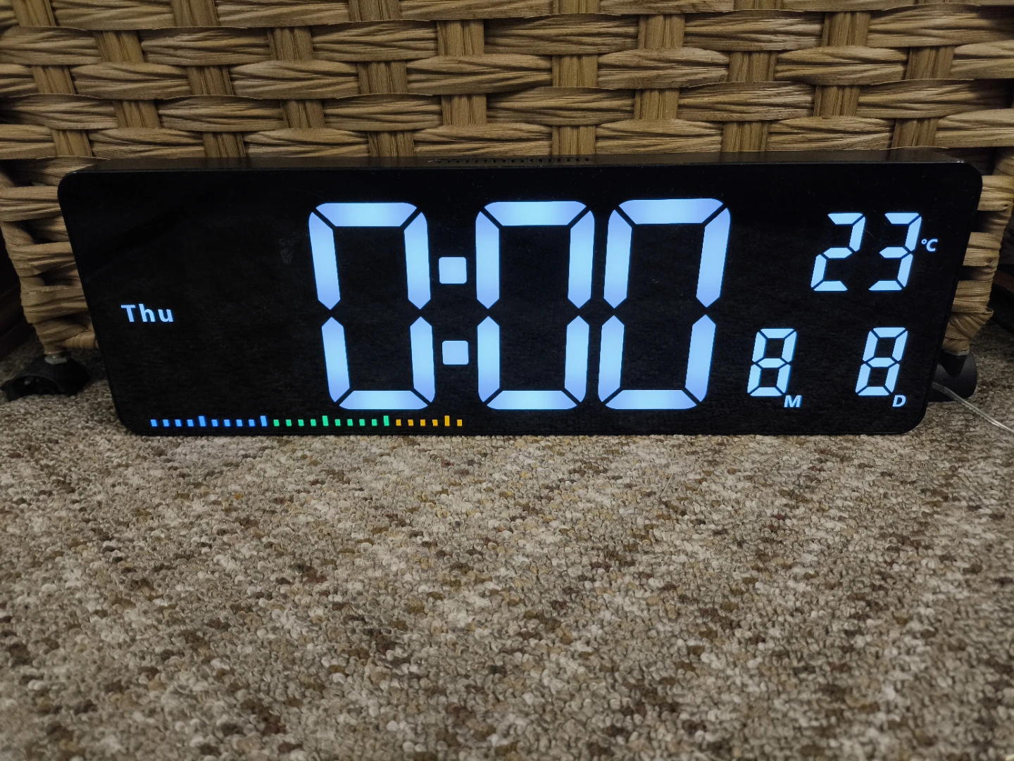 Digital Alarm Clock with Temperature Display