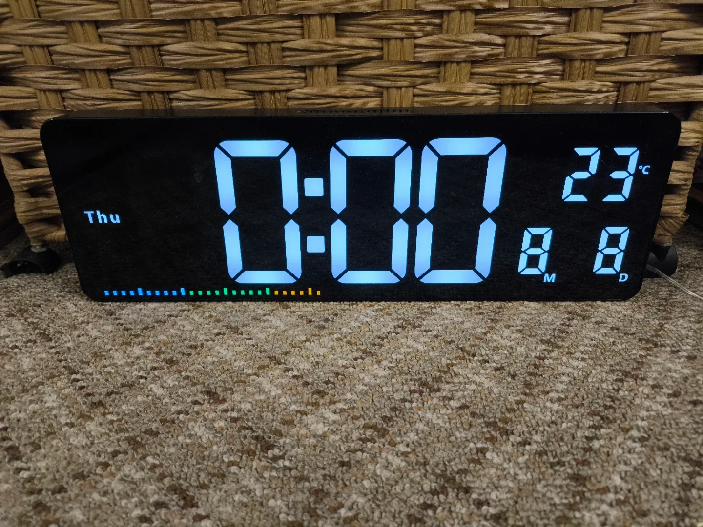 Digital Alarm Clock with Temperature Display