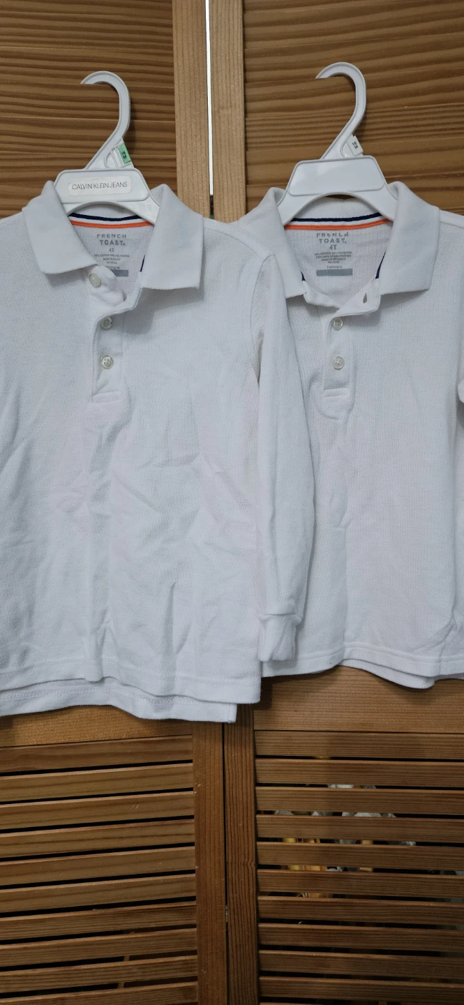 2 French Toast Long Sleeve Polo Shirts, Size 4T - photo 4