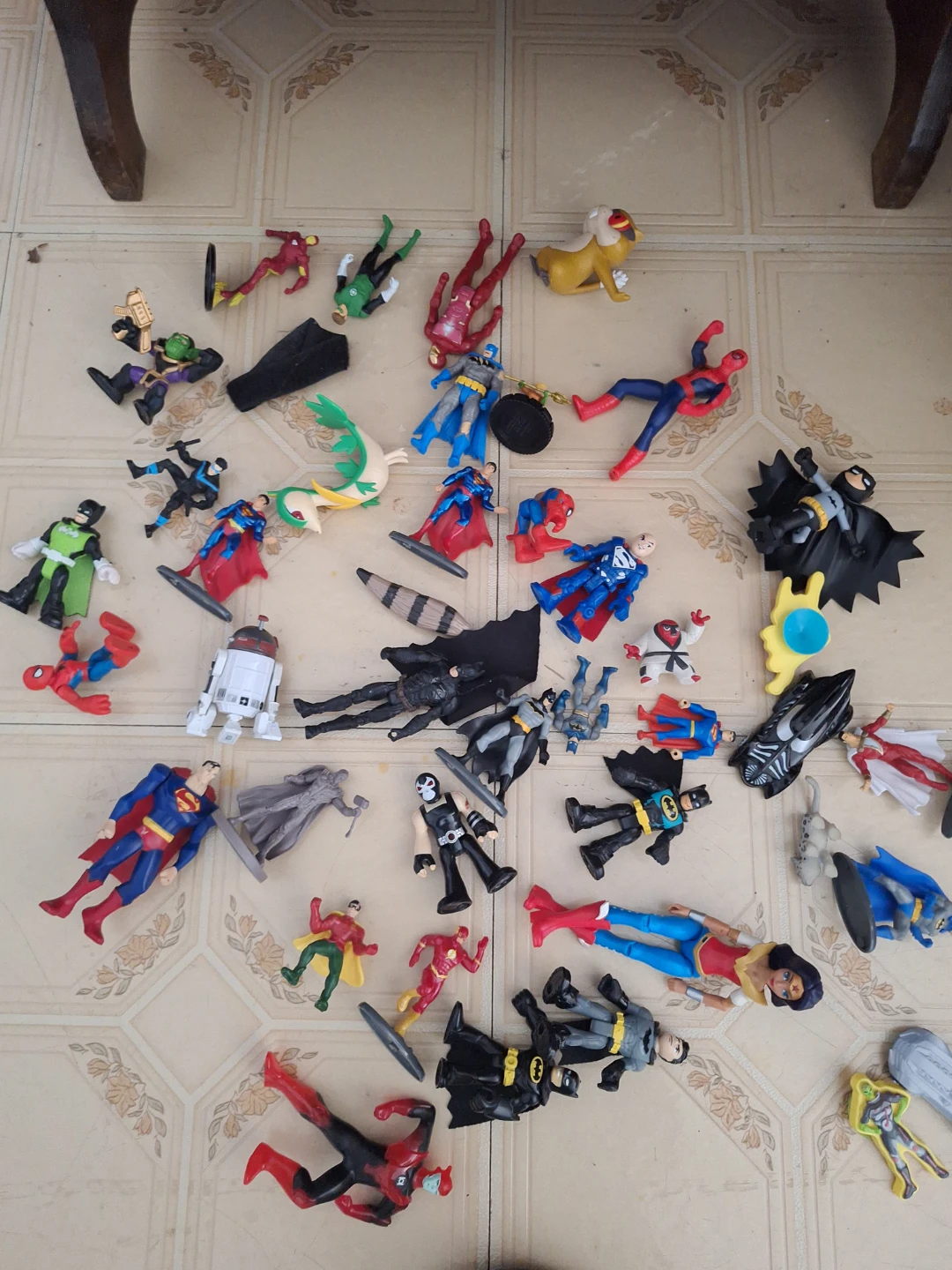 Assorted DC and Marvel Action Figure Lot