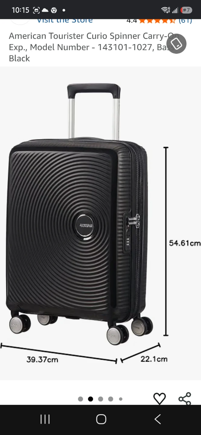 American Tourister Curio Spinner Carry-On Black - photo 2