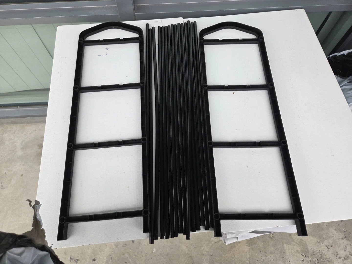 Disassembled 4-Tier Shoe Rack