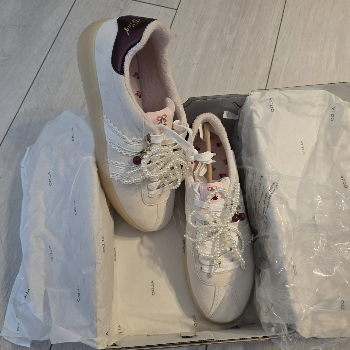 ALDO Sneakers with Pearl Accents