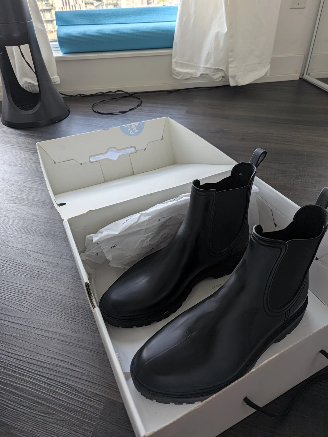 ALDO Black Chelsea Rain Boots