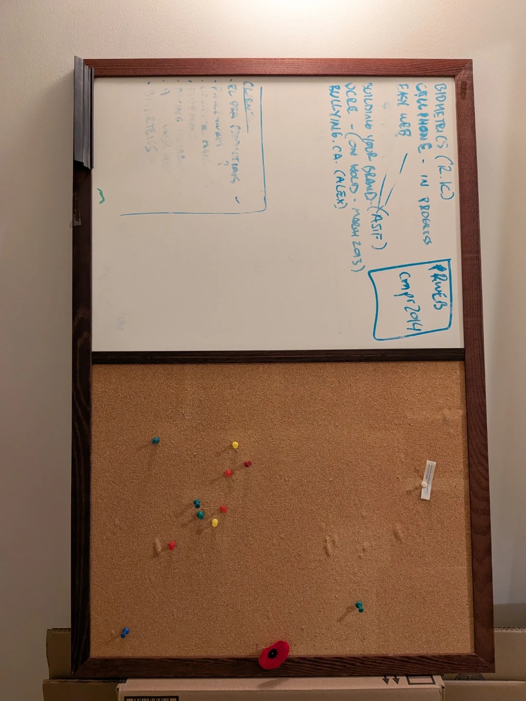 FREE - combination Whiteboard and Cork Bulletin Board