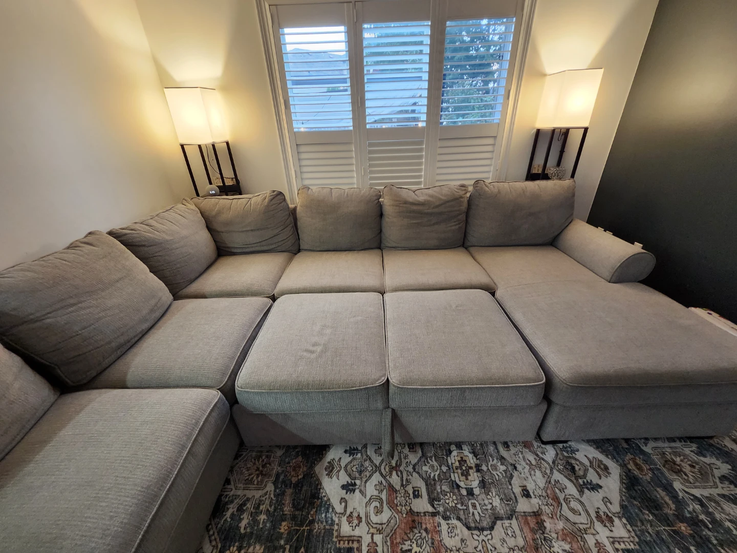 The Brick U-Shaped Sectional — Light Grey — MUST GO - photo 4