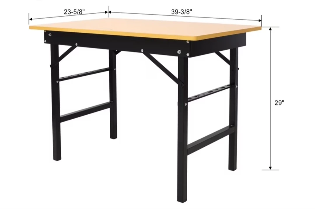 Portable Folding Workbench  with Wood Grain Finish - photo 4