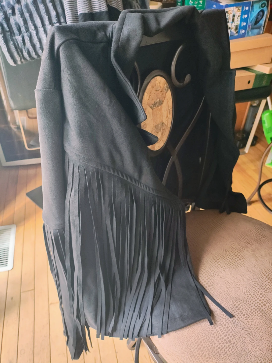 PRETTYGARDEN Women's Fringe Faux Suede Leather Jacket - photo 2