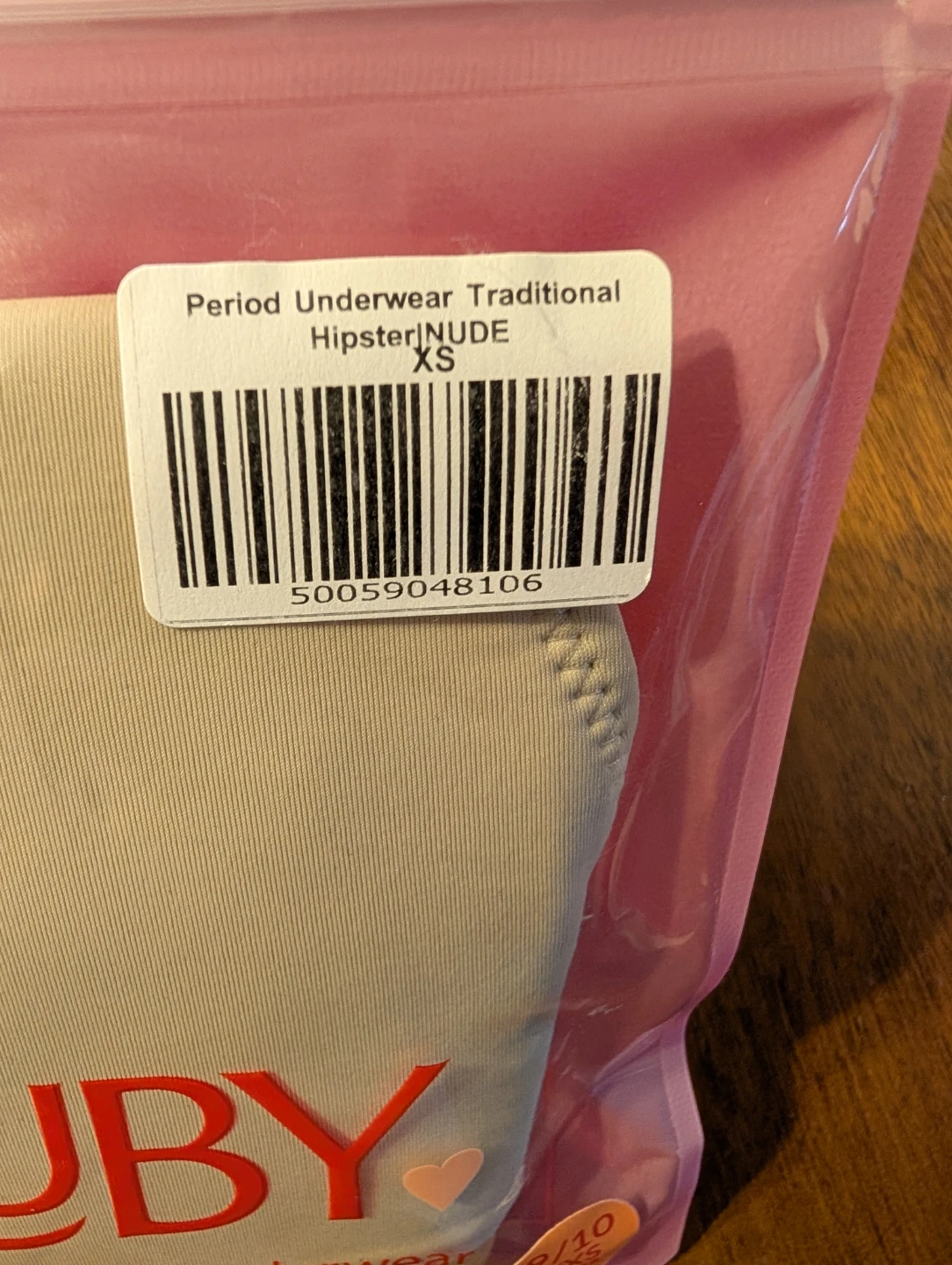 Ruby Period Proof Underwear Traditional Hipster Nude XS - photo 2