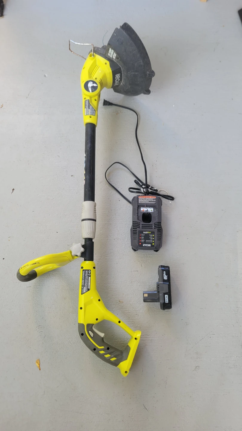 18V Ryobi Electric String Trimmer with Charger and Battery