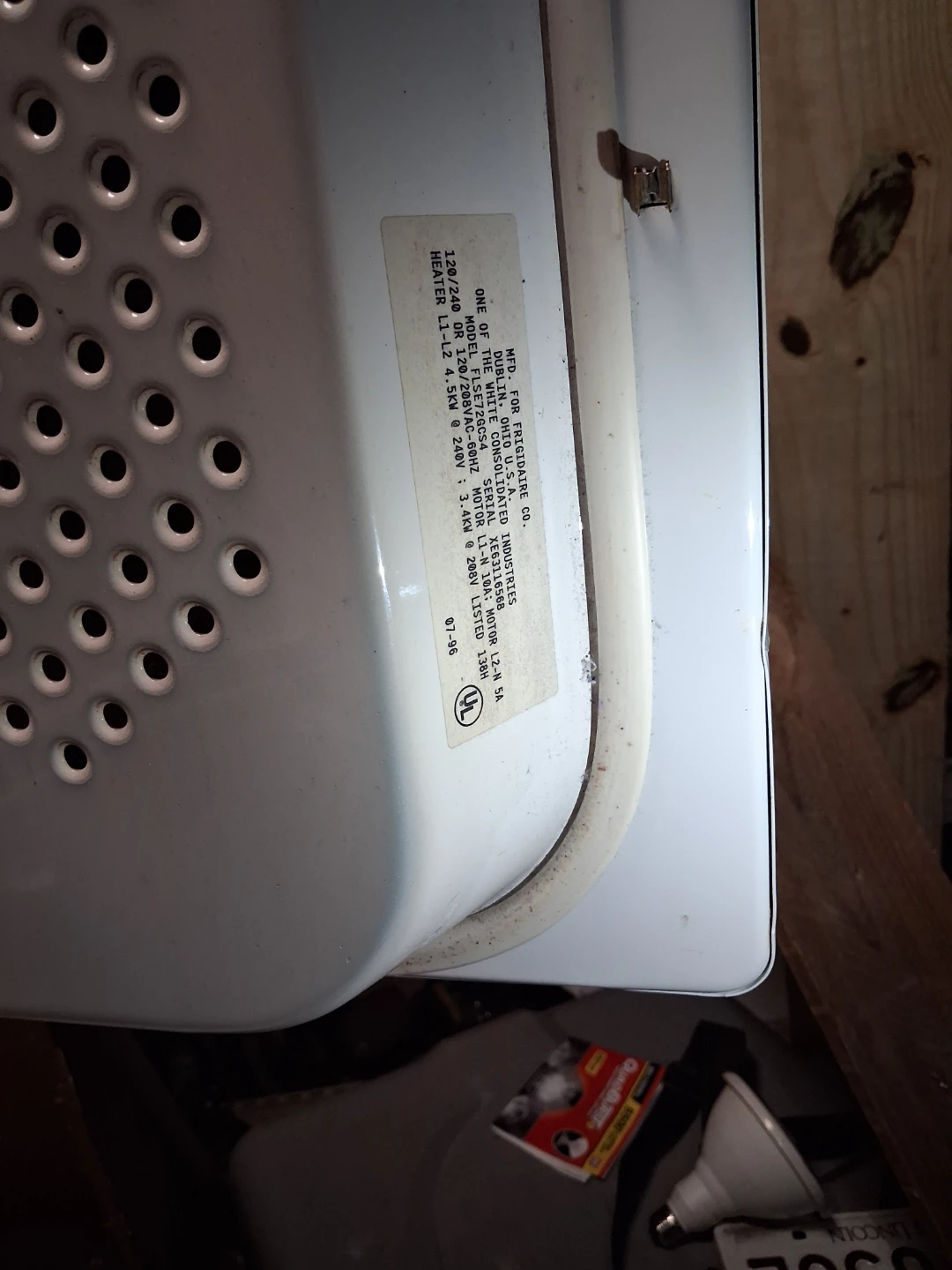 Frigidaire Gallery White Electric Dryer - photo 2