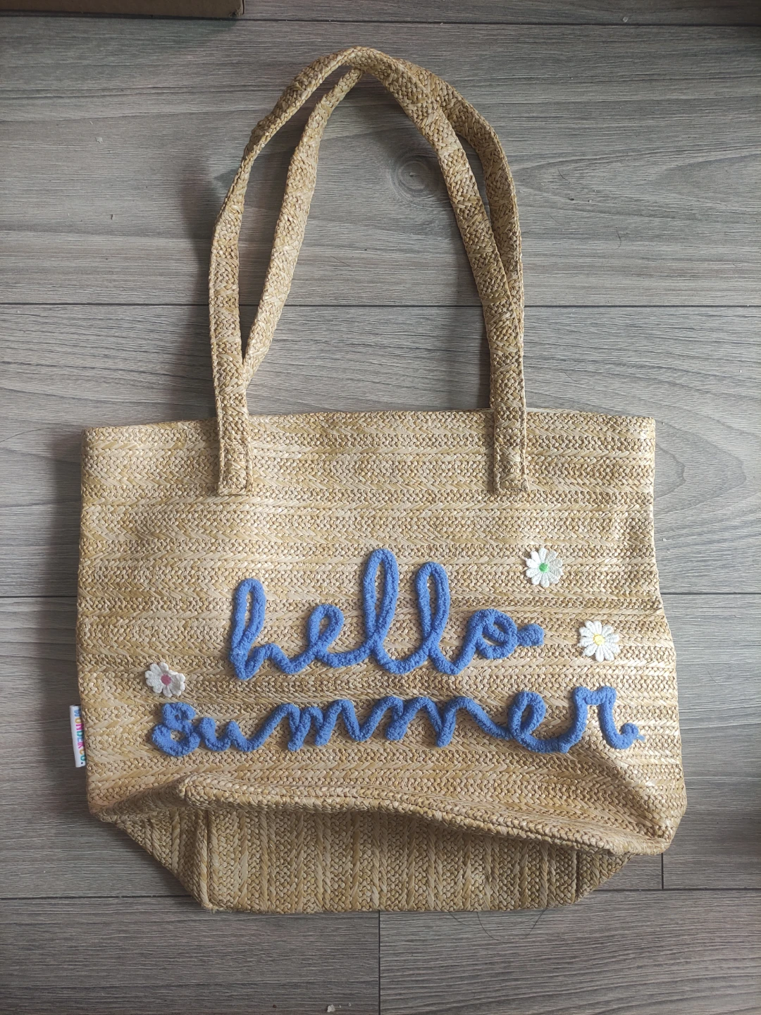 Free Hello Summer Straw Tote Bag 🏈