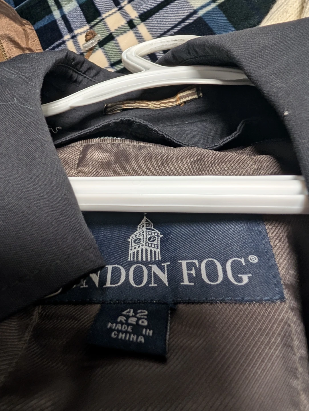 London Fog Black Trench Coat