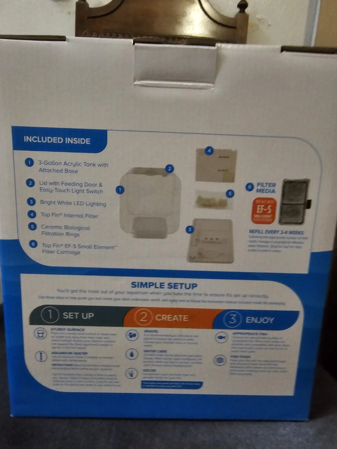 Top Fin 3-Gallon Aquarium Starter Kit with Accessories - photo 2