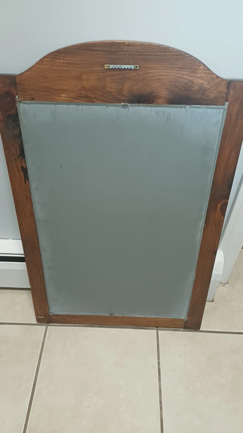Wooden Window Pane Style Wall Mirror🏈 - photo 3