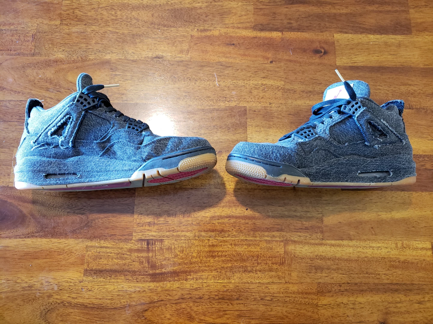 Nike Jordan 4 Retro Levi's Black Denim - photo 3