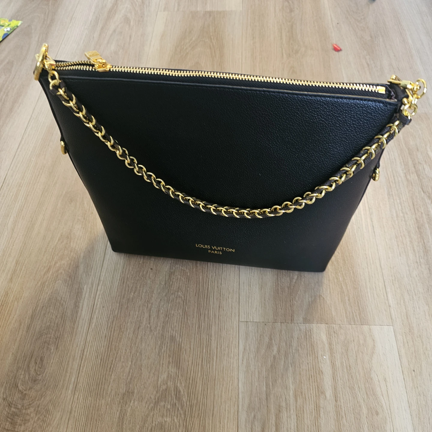 Louis Vuitton Black Leather Handbag