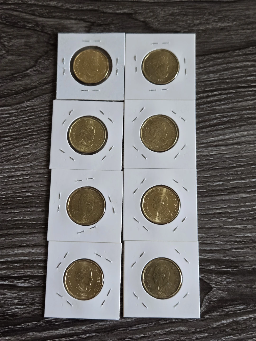 Set of 8 Coloured Canadian Commemorative One Dollar Coins - photo 2