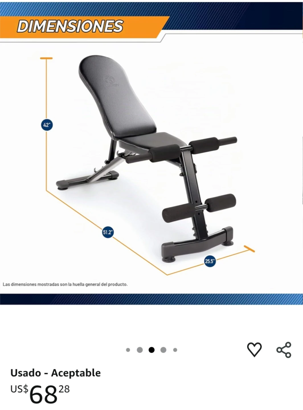 Marcy Adjustable Workout Bench - photo 5