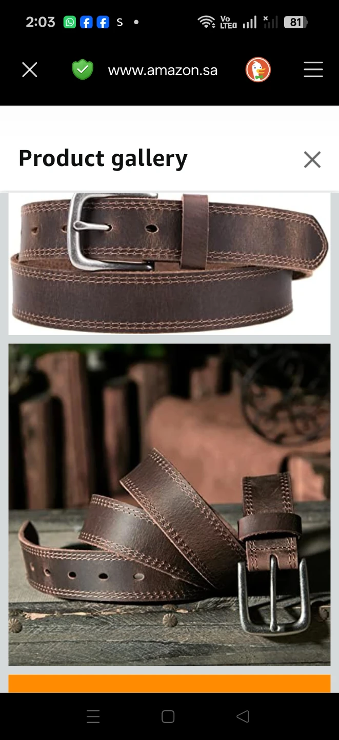 Vatan Genuine Leather Belt Brown🏈 - photo 5