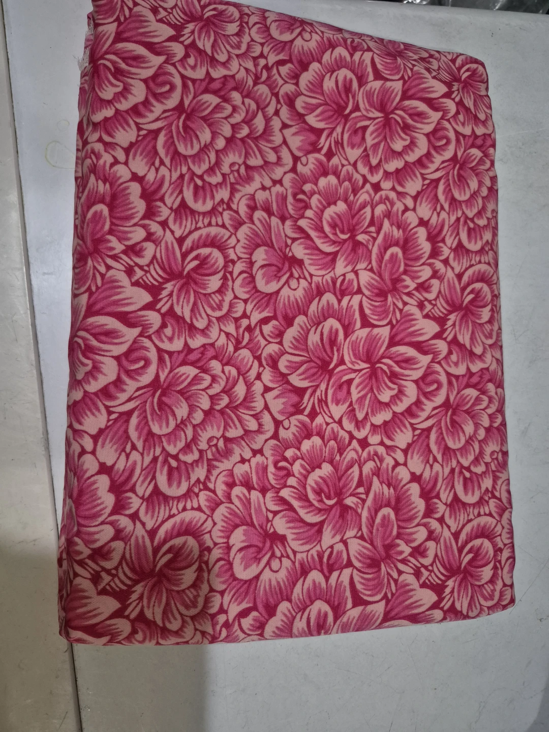 Pink Floral Pattern Fabric 2 meters - photo 3