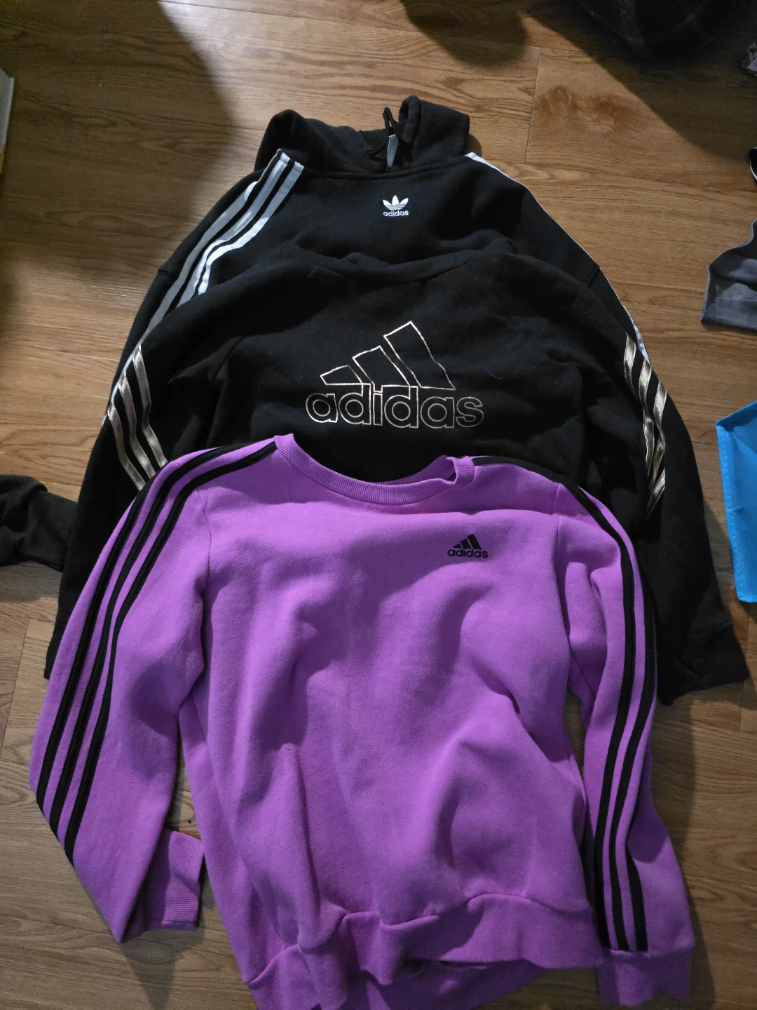 Adidas Hoodie and Crewneck Sweatshirt Bundle