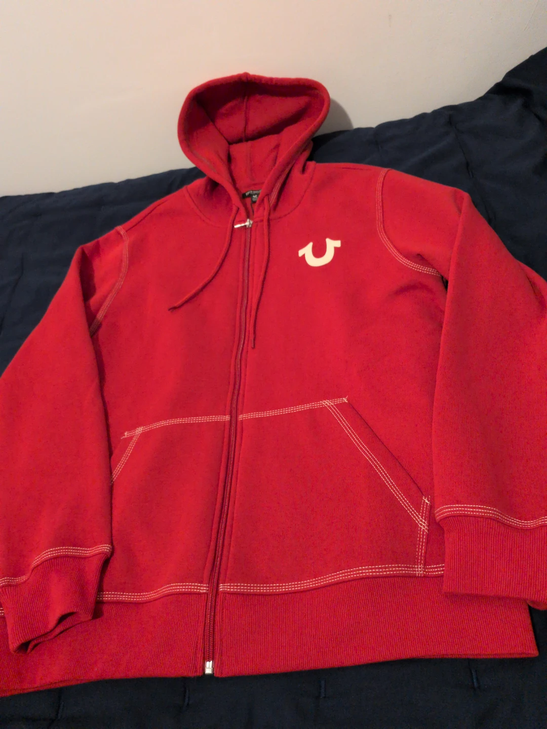 True Religion Zip Hoodie - Jester Red - photo 3