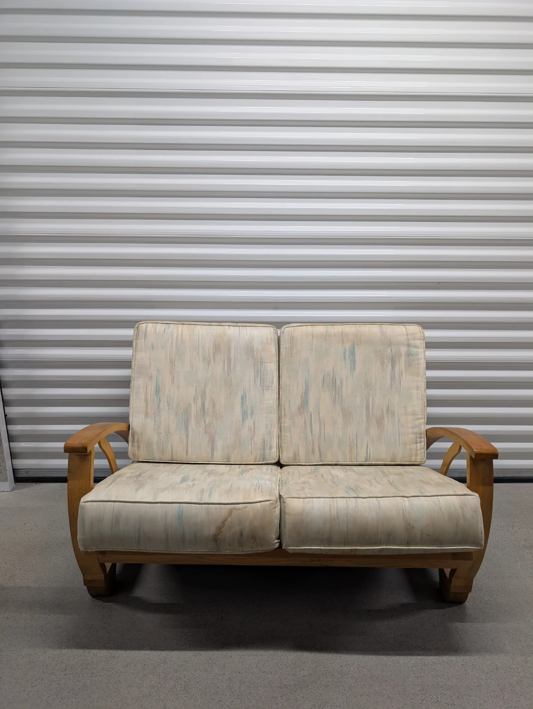 VINTAGE SOLID WOOD COUCH SOFA