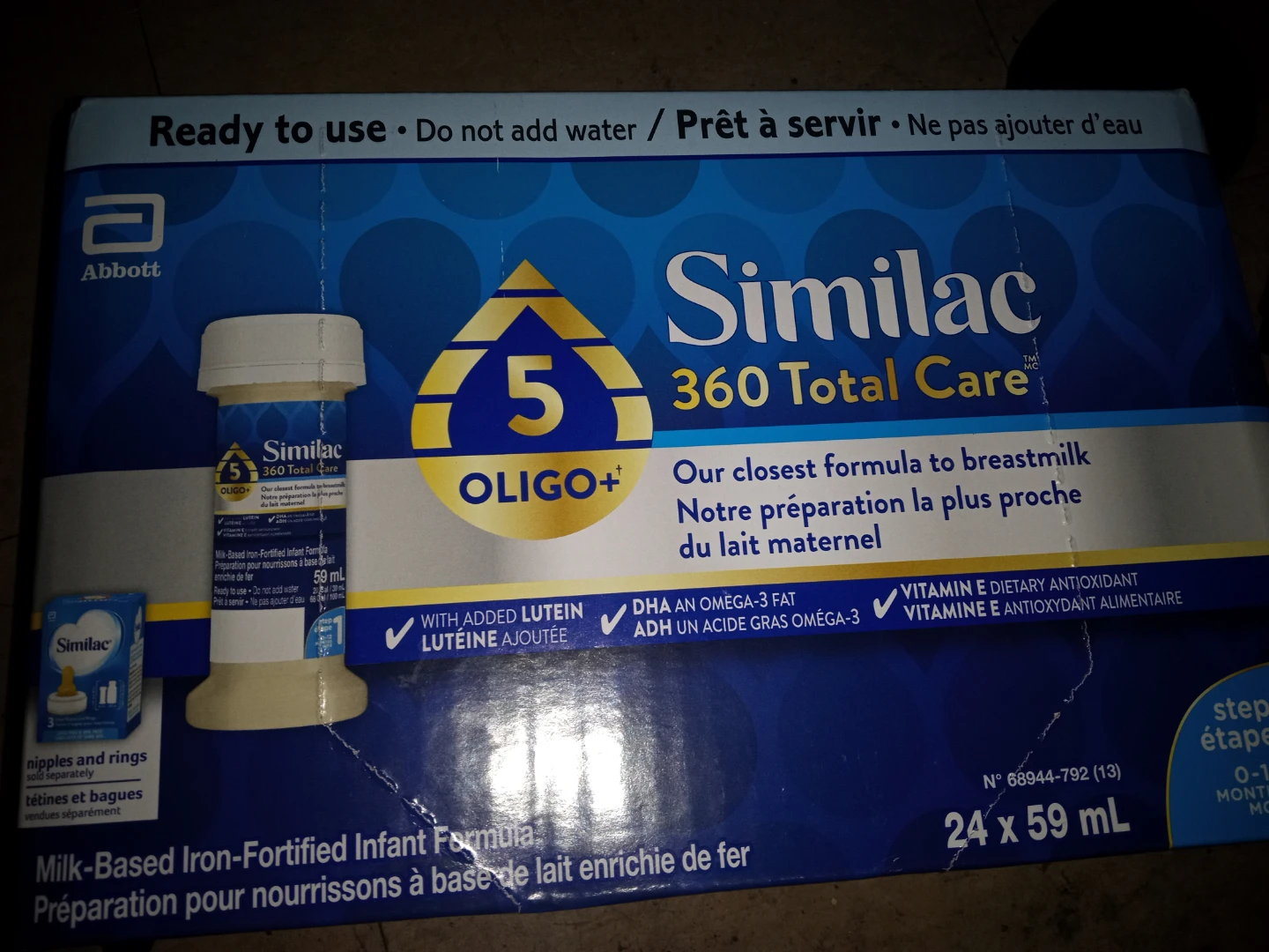 2 boxes Similac 360 Total Care Infant Formula 24 x 59mL