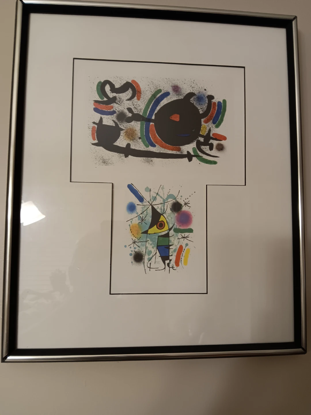 Joan Miró abstract art print in frame - photo 2